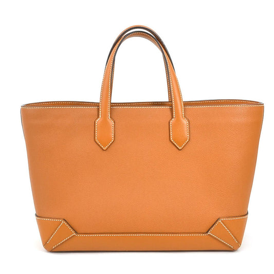 Hermes Toffee Epsom Leather Evercalf Leather Handbag Tote Bag ( )