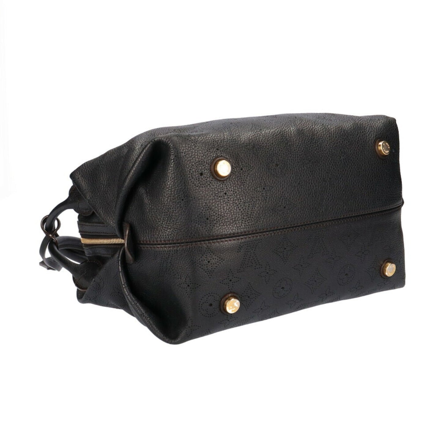 Louis Vuitton Galatea PM Mahina Shoulder Bag Noir Ladies