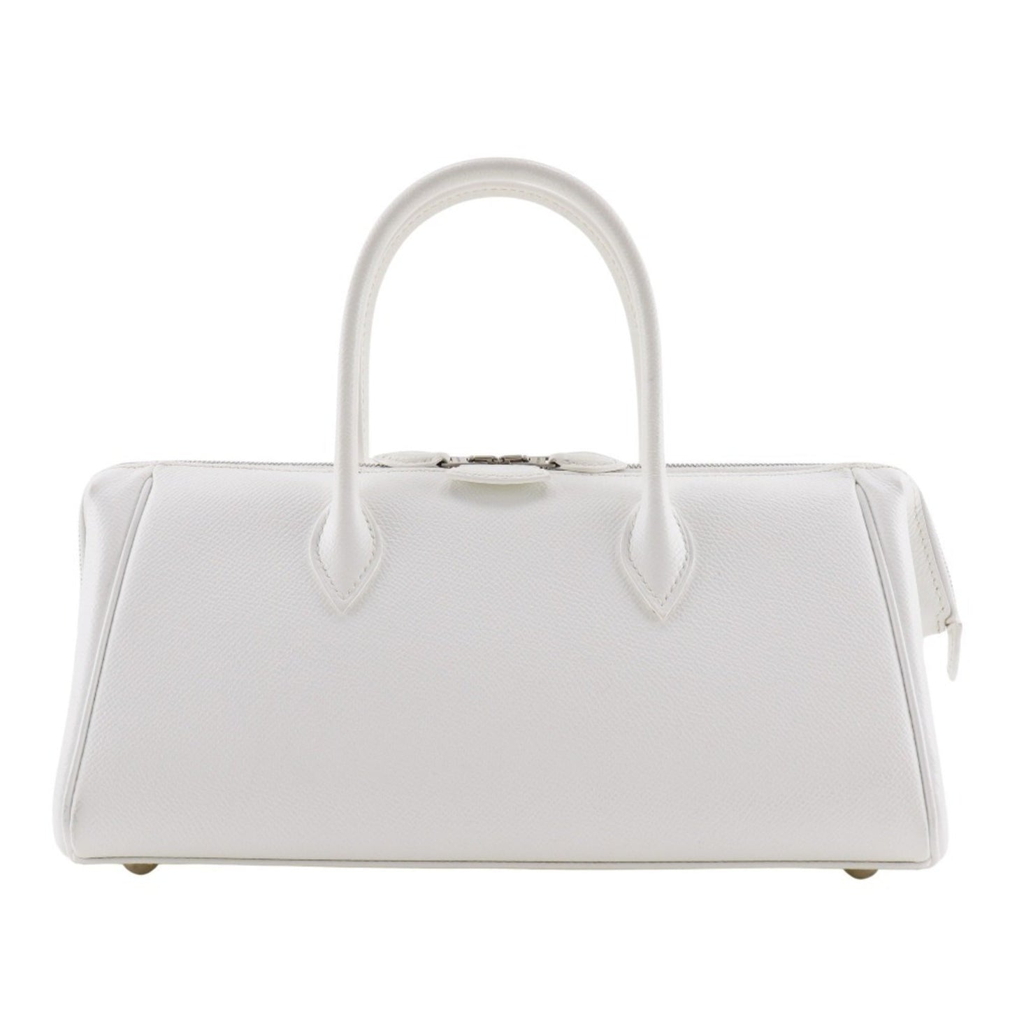Hermes White Epsom Leather Handbag ( )