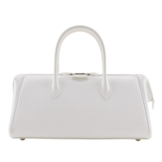 Hermes White Epsom Leather Handbag ( )