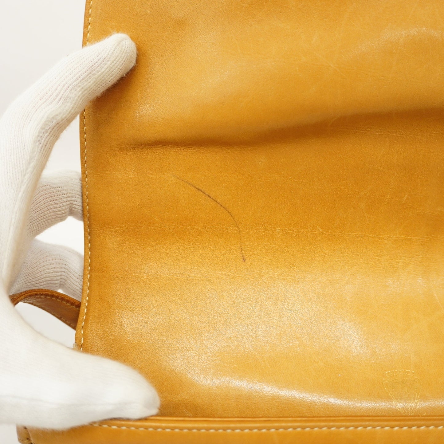 GUCCIAuth  Sherry Line Micro GG 007 89 1095 Women's PVC Shoulder Bag Beige