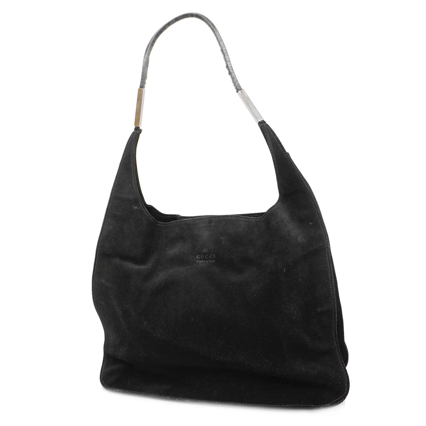 GUCCI[3cc2424]   Handbag 001 3167 Suede/Leather Black Silver metal