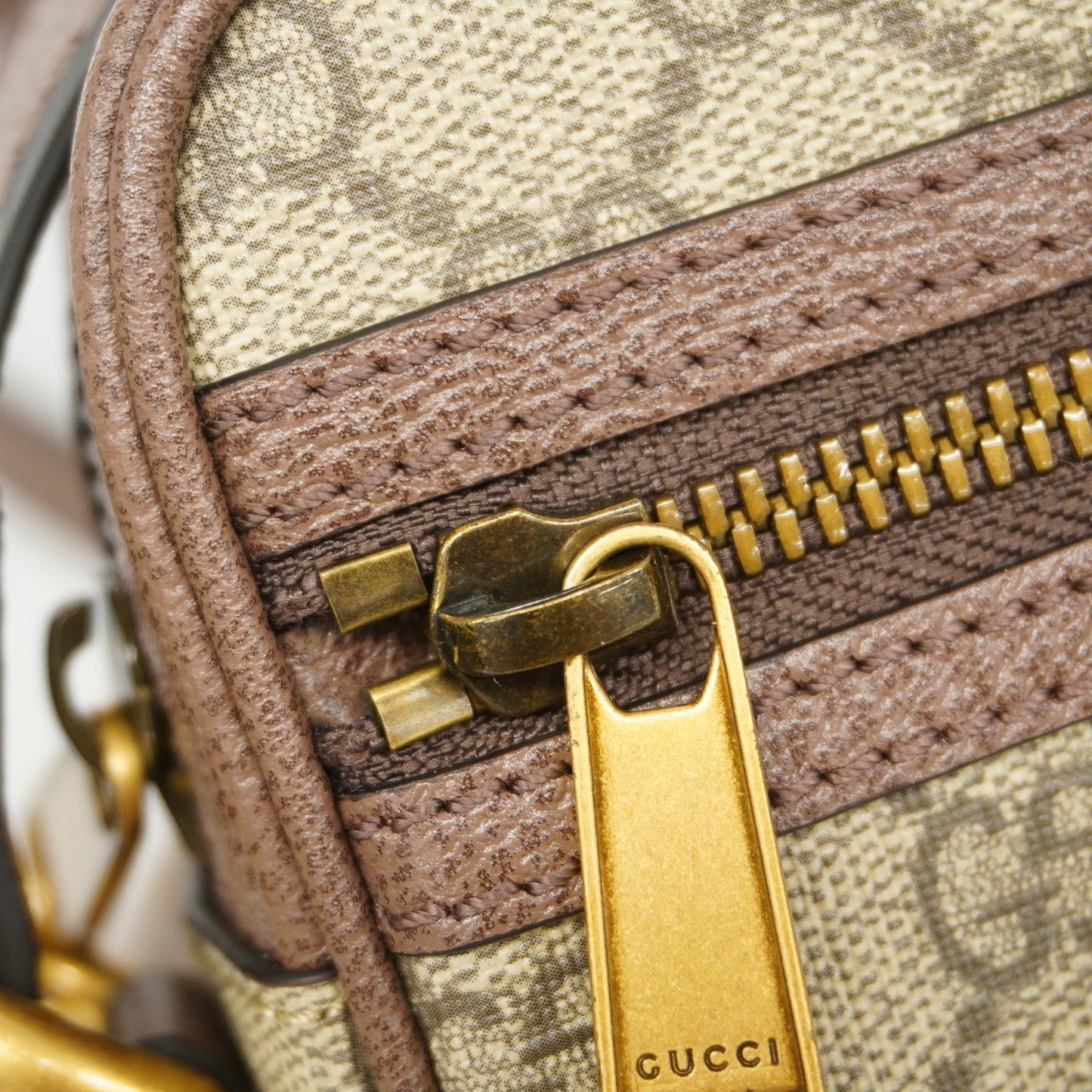 GUCCIAuth  Ophidia 598127 Women's GG Supreme,Leather Beige,Brown