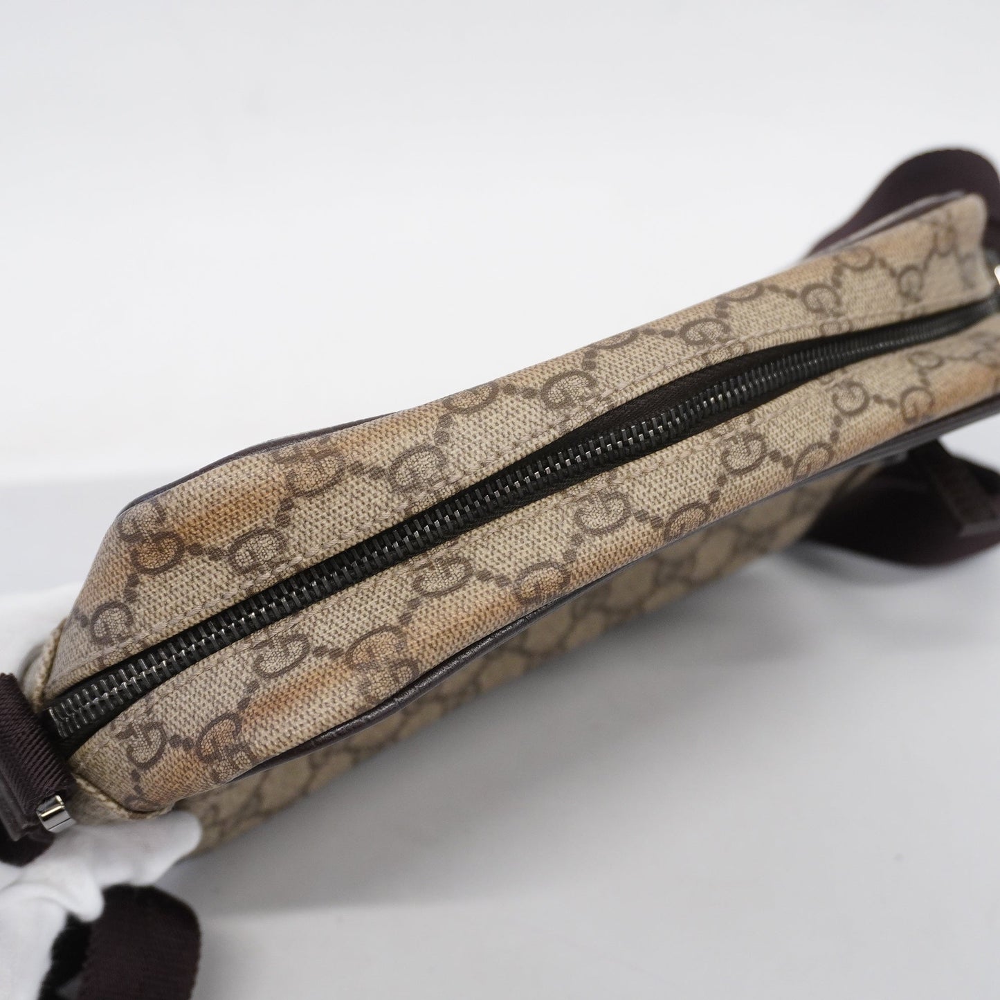 GUCCIAuth  Shoulder Bag 114291 Women's GG Supreme,Leather Beige,Brown