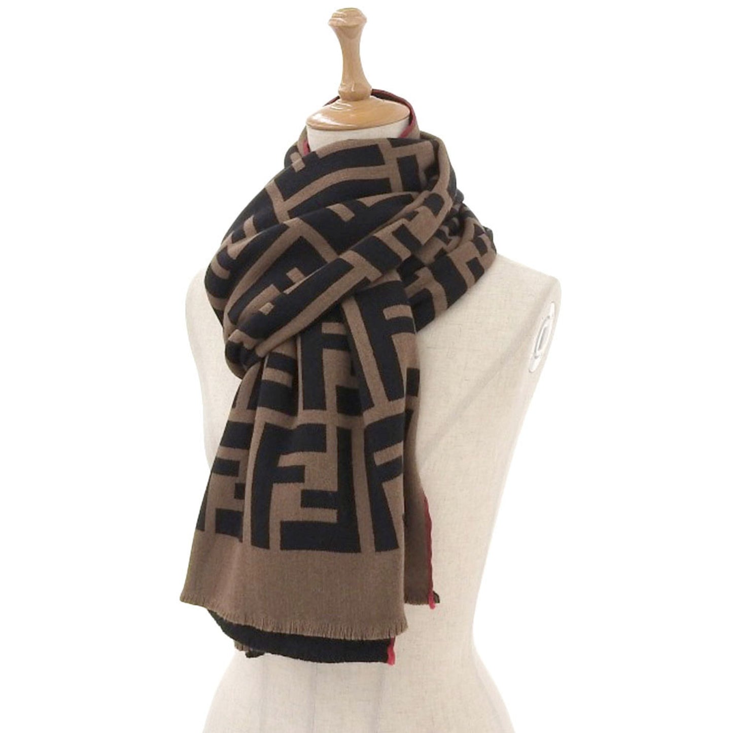 FENDI Zucca FF muffler stole shawl FXT281
