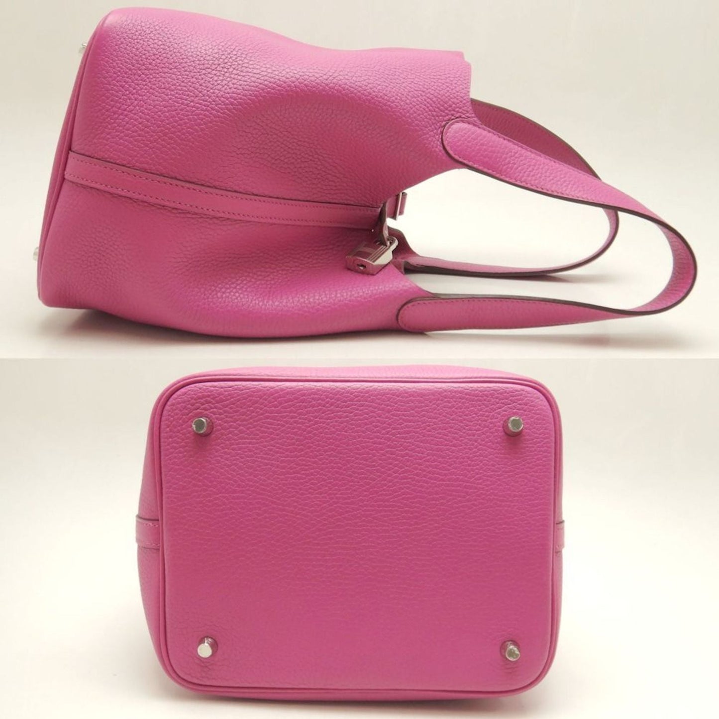 Hermes Taurillon Clemence Leather Handbag ( )