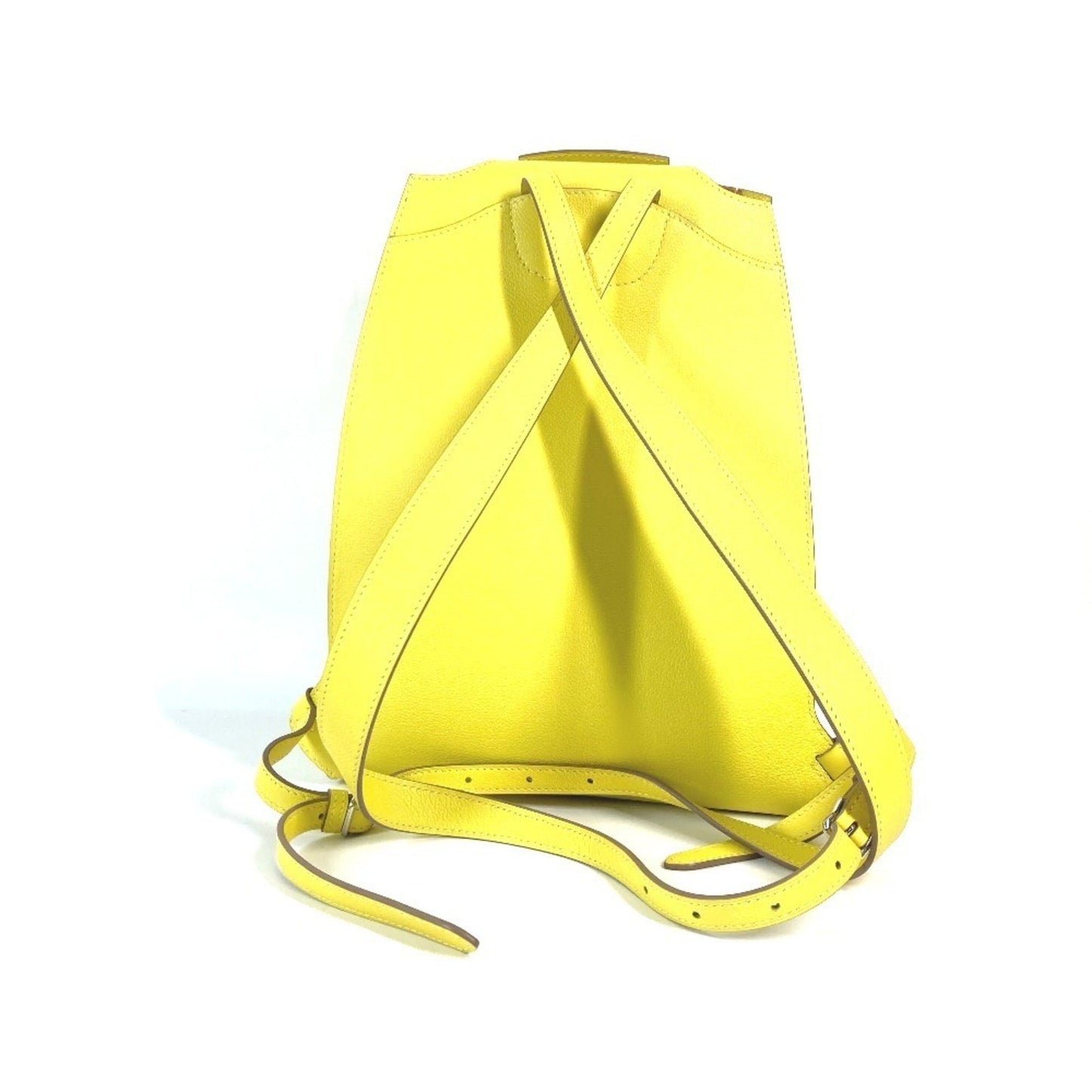 Hermes Yellow Leather Backpack ( )