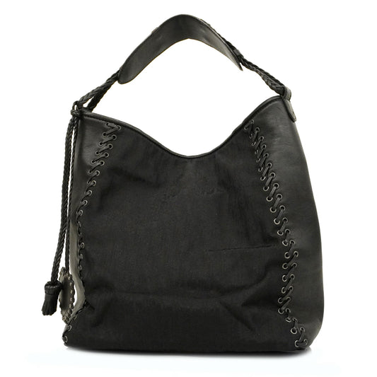 CHRISTIAN DIOR  Trotter Shoulder Bag Women's Nylon,Leather Shoulder Bag