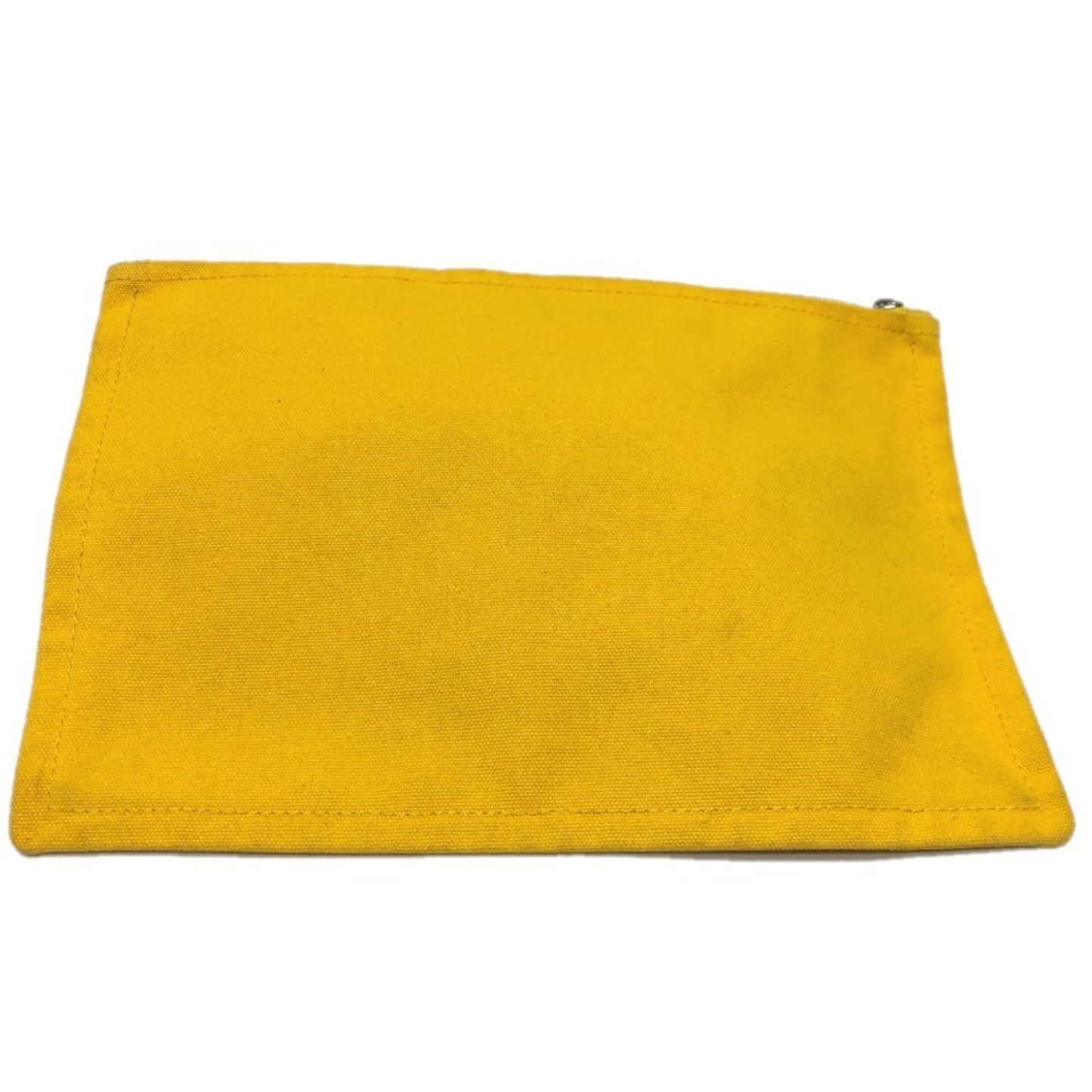 Hermes Yellow Canvas Pouch ( )