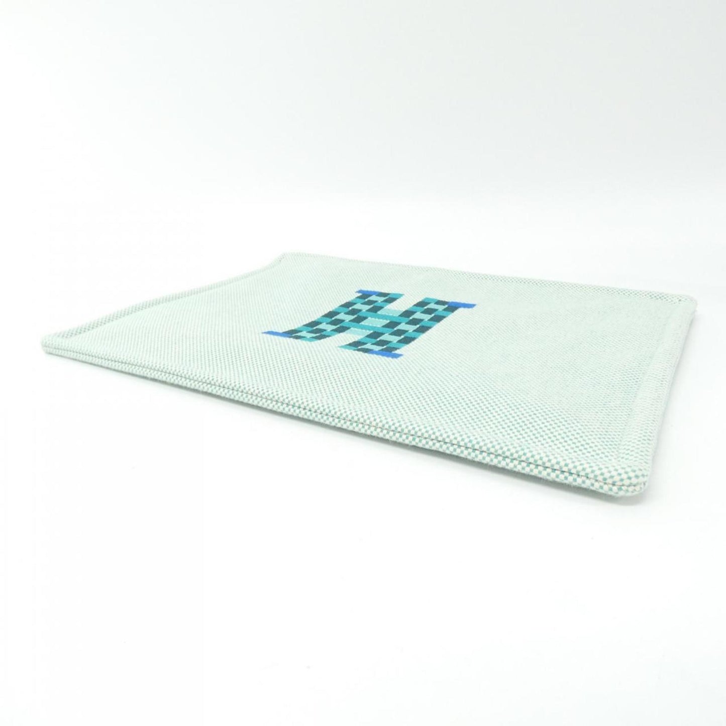 Hermes Silver Toile H Pouch ( )