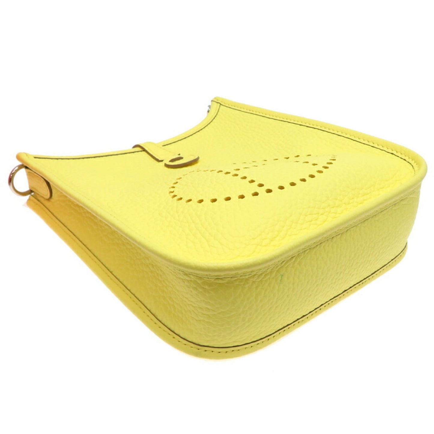 Hermes Yellow Taurillon Clemence Leather Shoulder Bag ( )