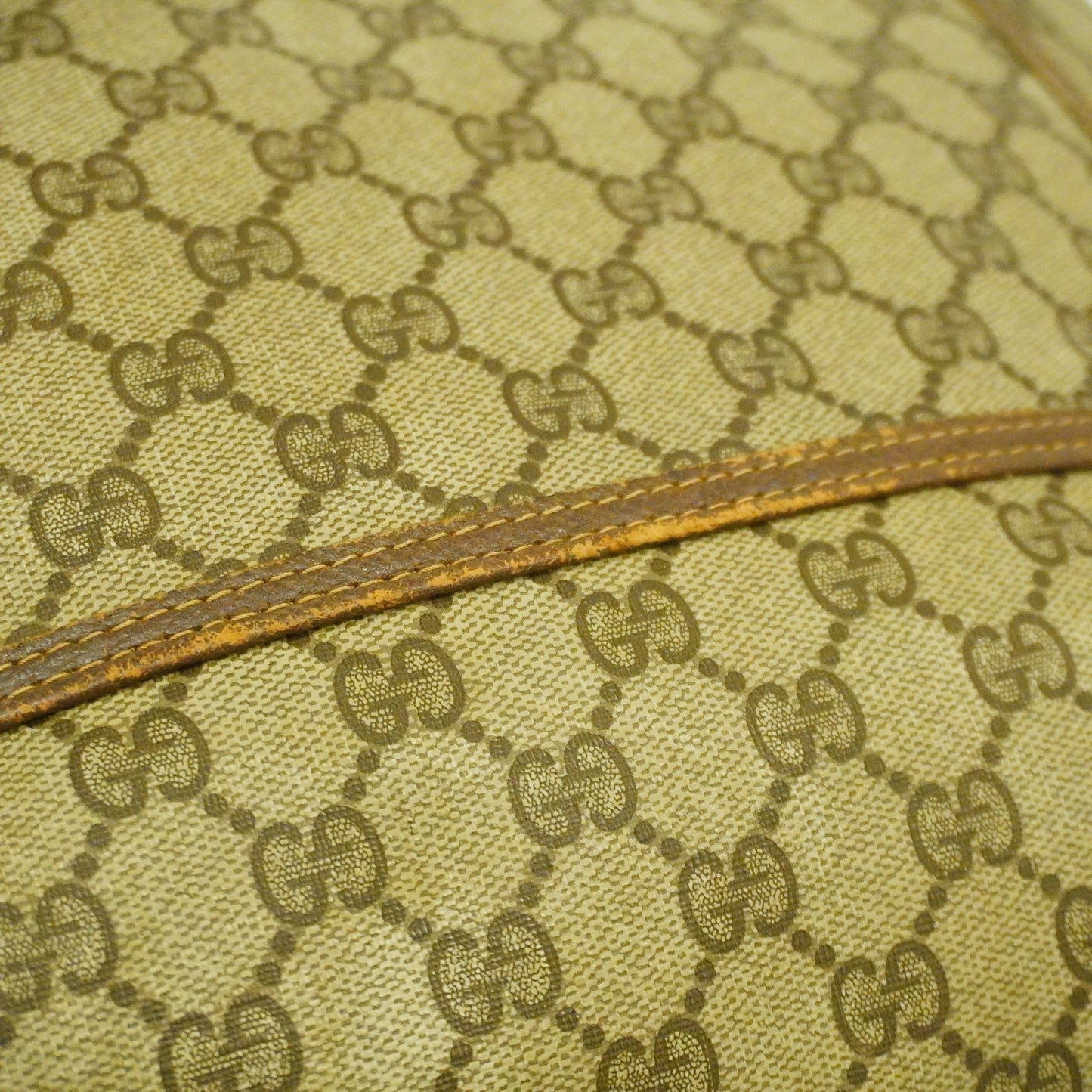 GUCCIAuth  Sherry Line Tote Bag 39 02 003 Women's GG Supreme Beige