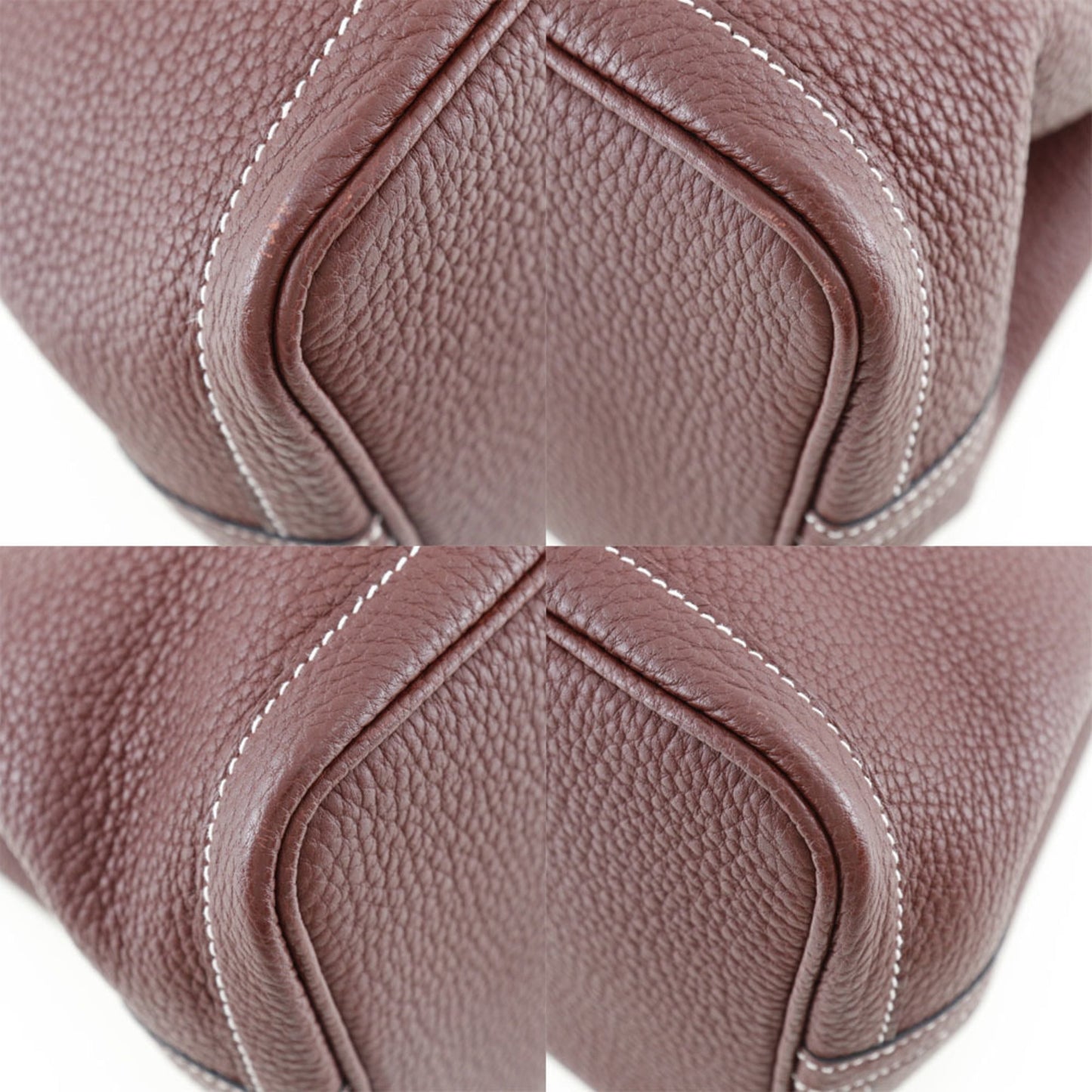 Hermes Rouge H Country Leather Handbag ( )