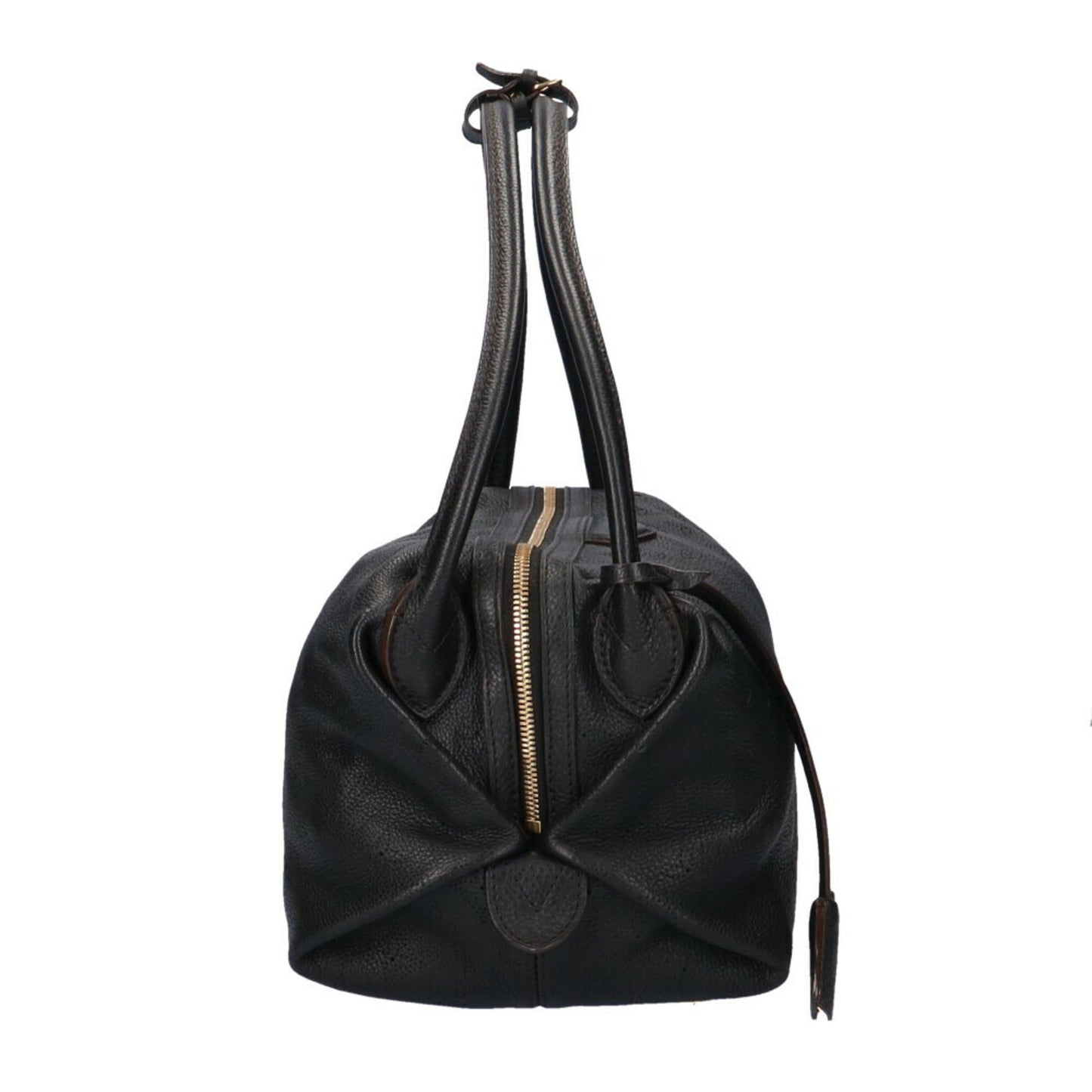 Louis Vuitton Galatea PM Mahina Shoulder Bag Noir Ladies