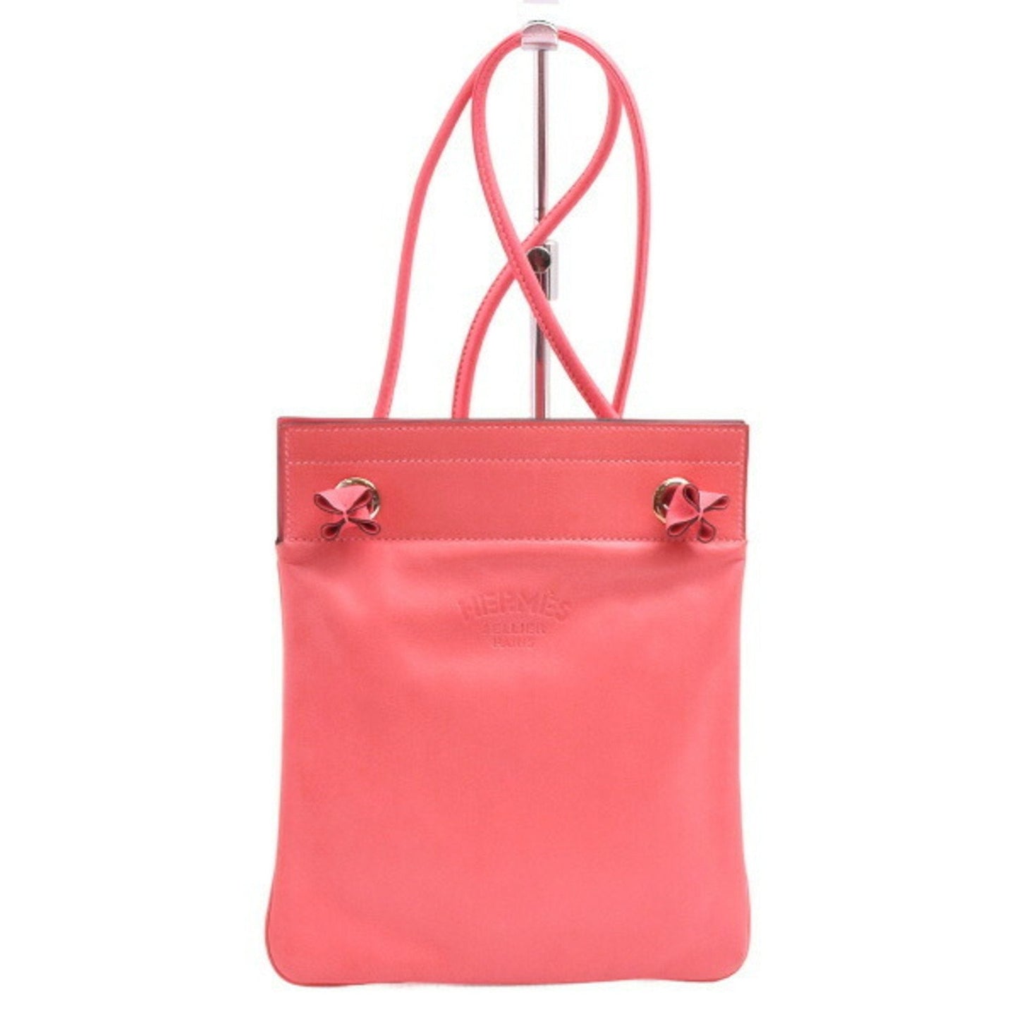 Hermes Rose Azalee Swift Leather Shoulder Bag ( )