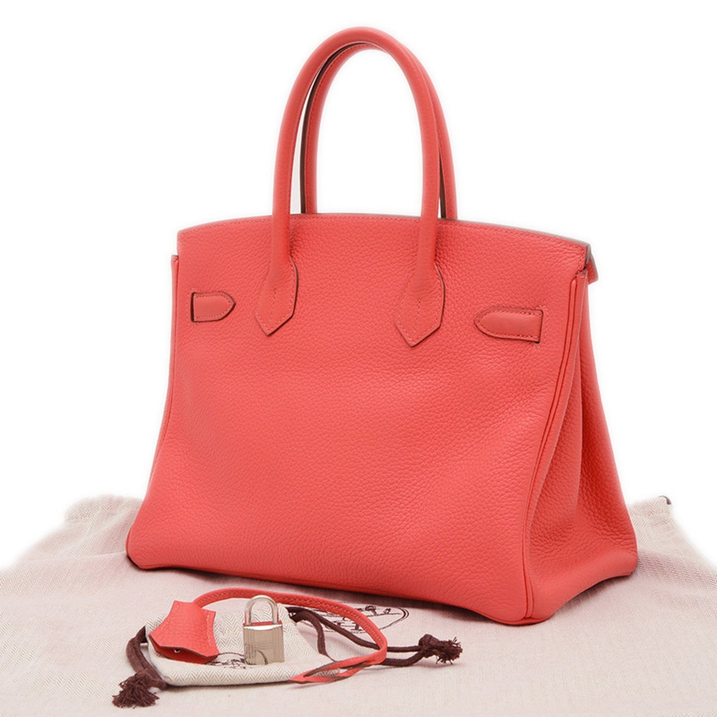 Hermes Rose Jaipur Taurillon Clemence Leather Handbag ( )