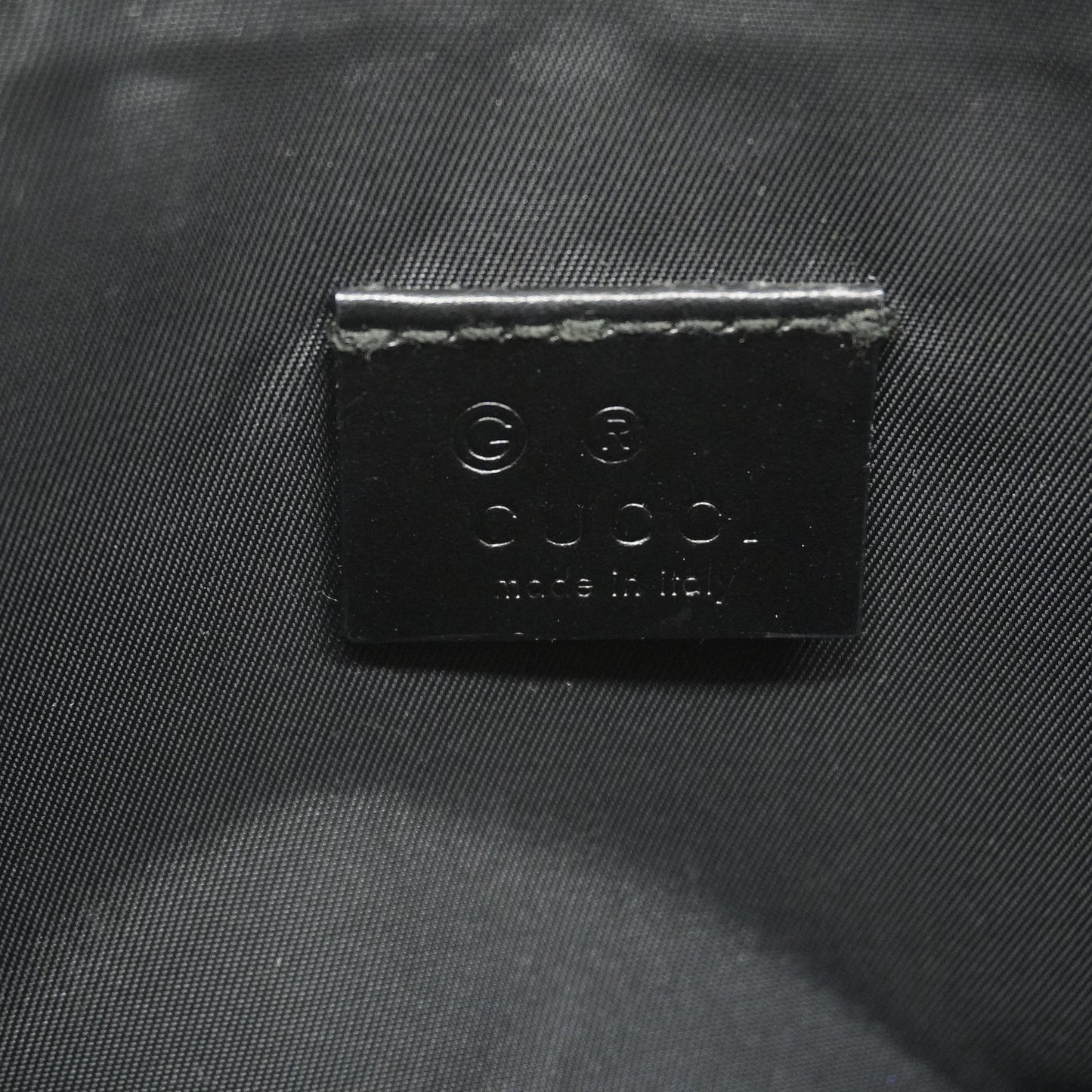 GUCCIAuth  Pouch 039 1117 Women's Nylon Pouch Black