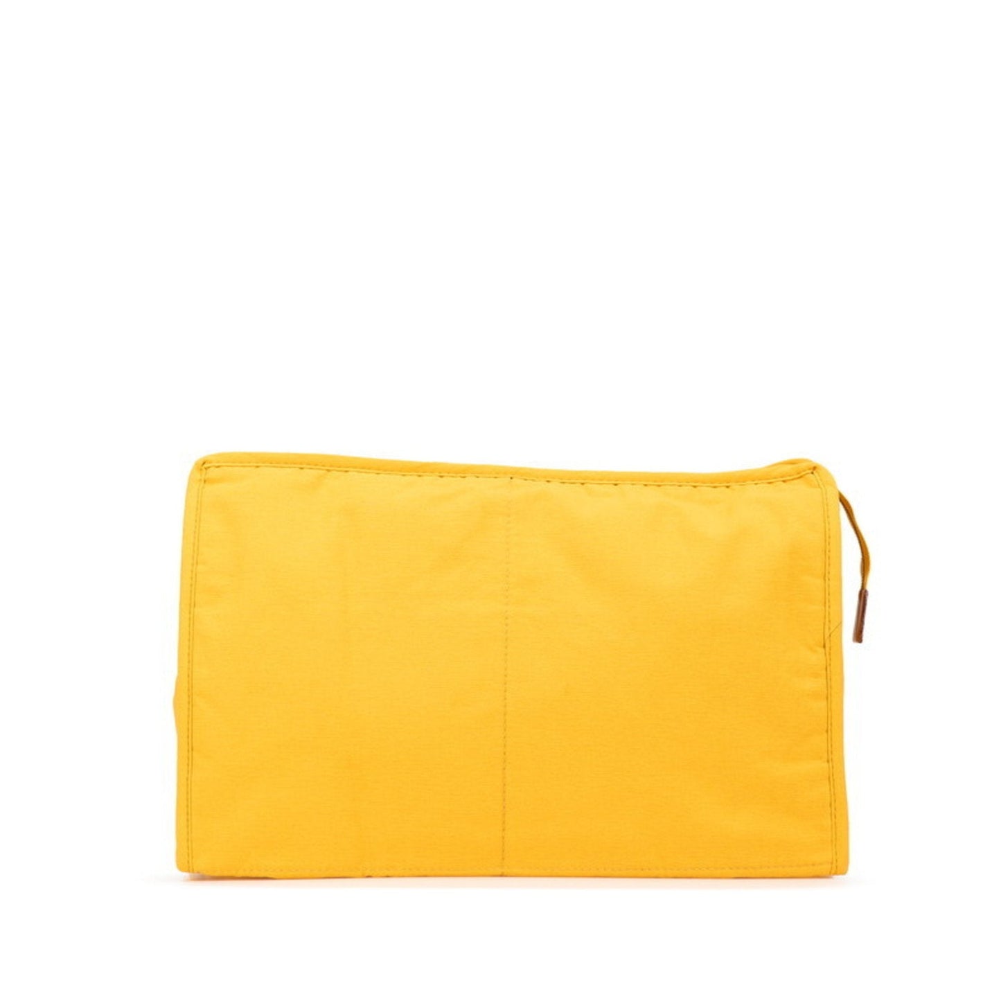 Hermes Yellow Canvas Clutch Bag Pouch ( )