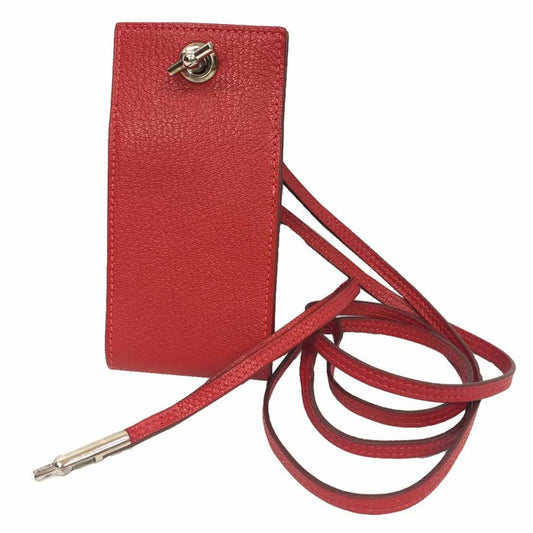 Hermes Vespa Red Color Leather Pouch ( )