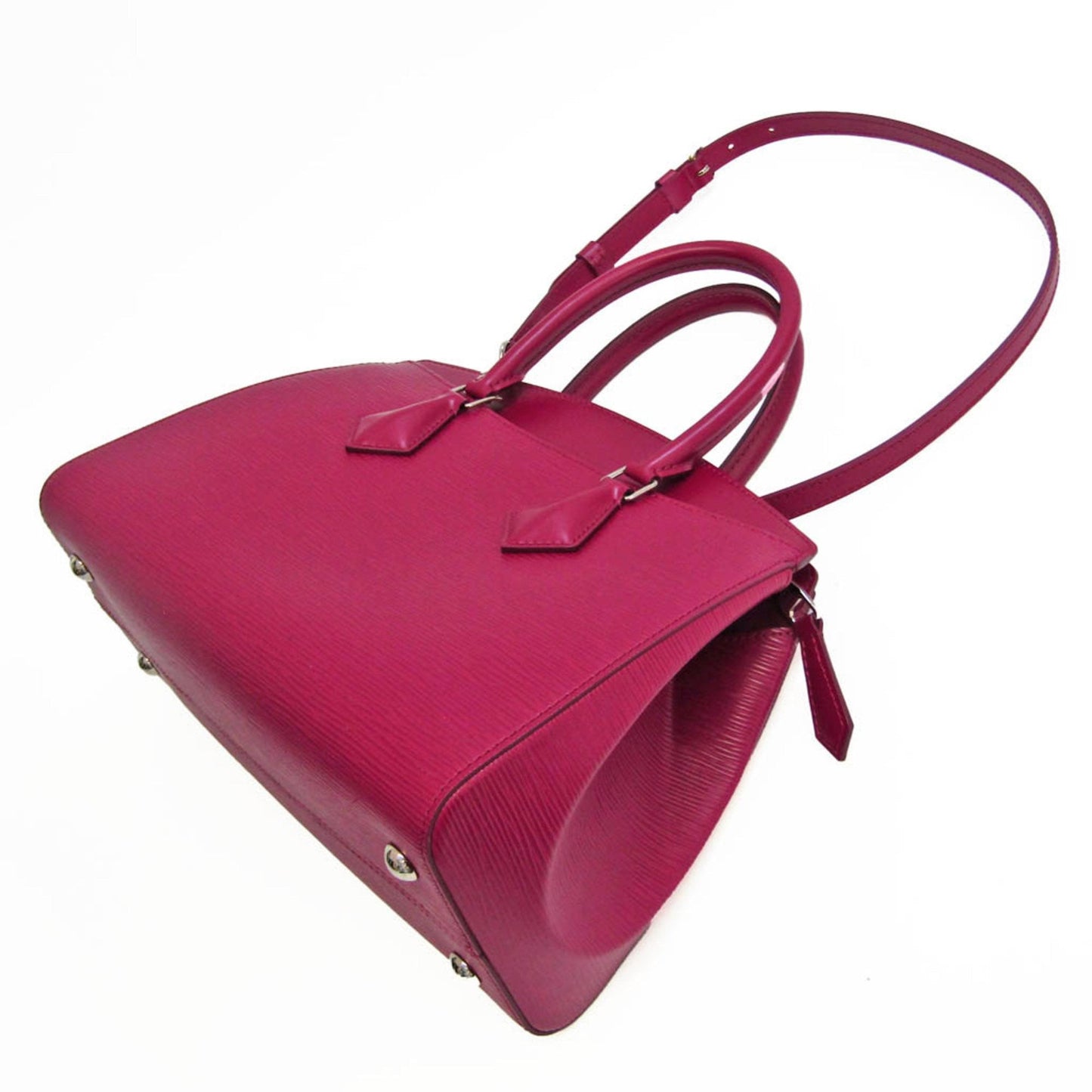 LOUIS VUITTON Epi Soufflot MM M94374 Women's Handbag,Shoulder Bag Fuchsia