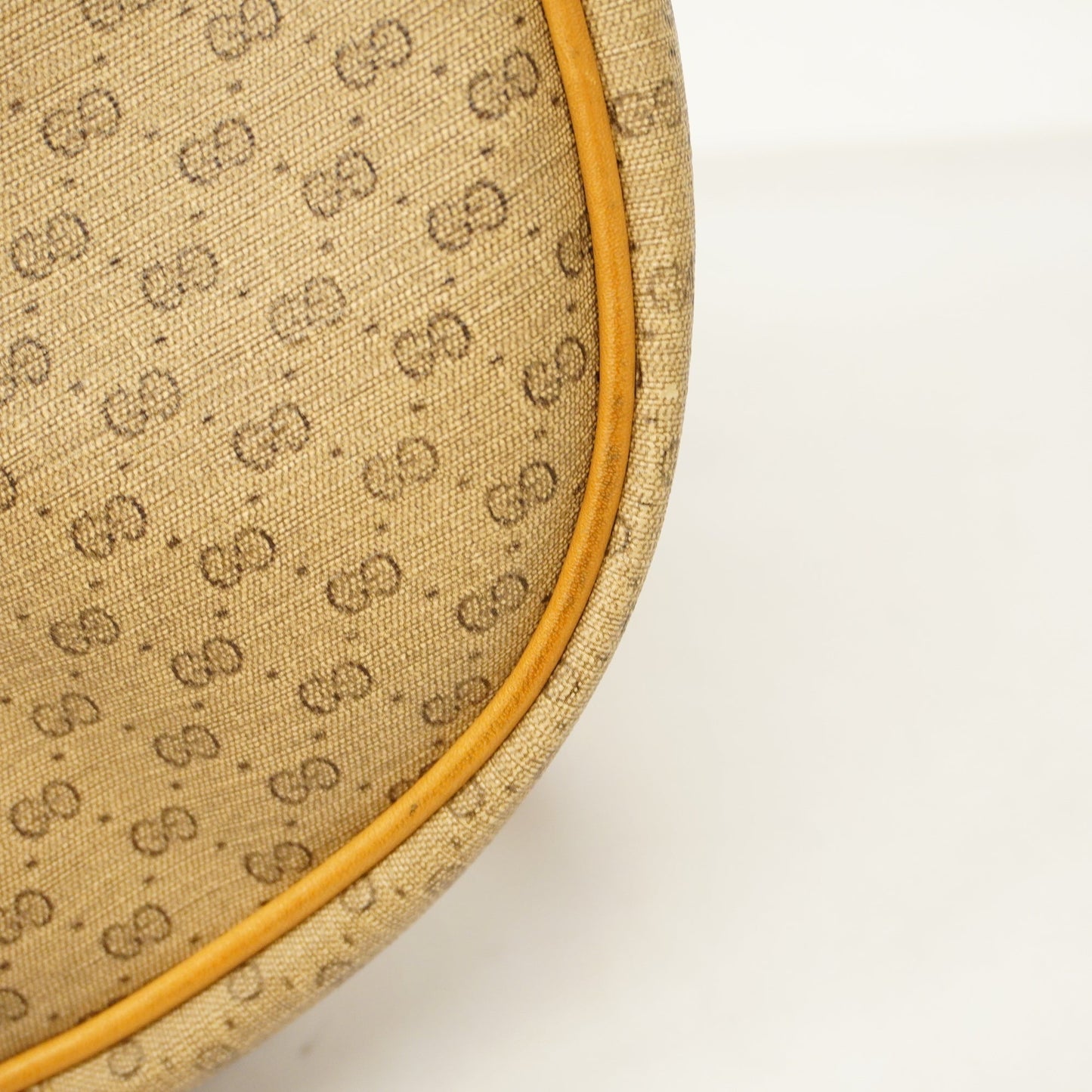 GUCCIAuth  Sherry Line Micro GG 007 89 1095 Women's PVC Shoulder Bag Beige