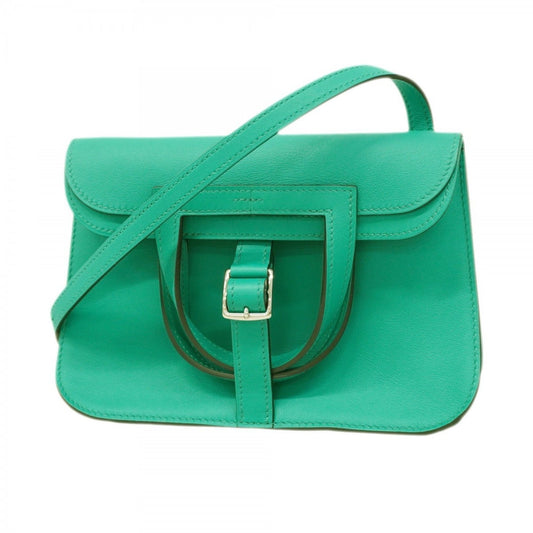 Hermes Silver Swift Leather Handbag ( )