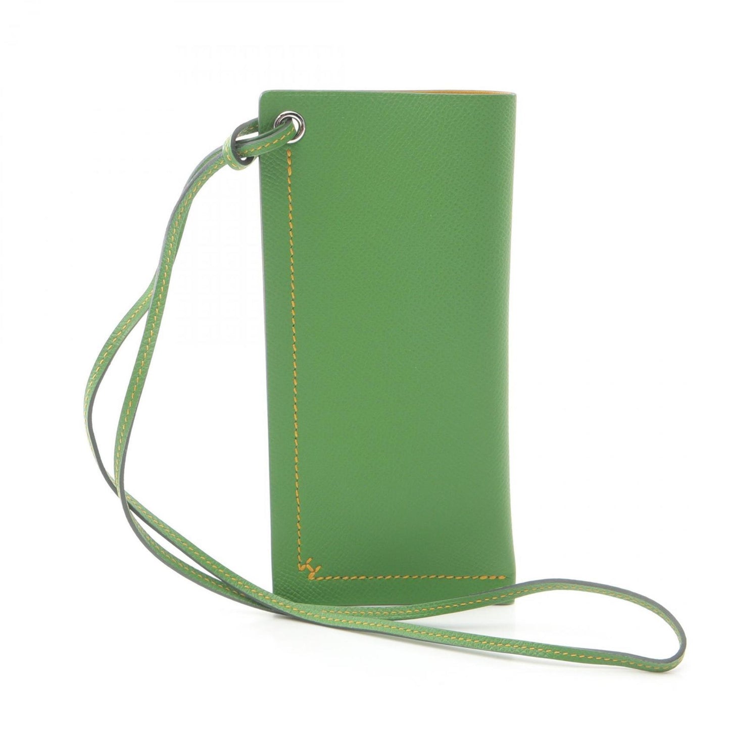 Hermes Sellier Green Vert Epsom Leather Pouch ( )