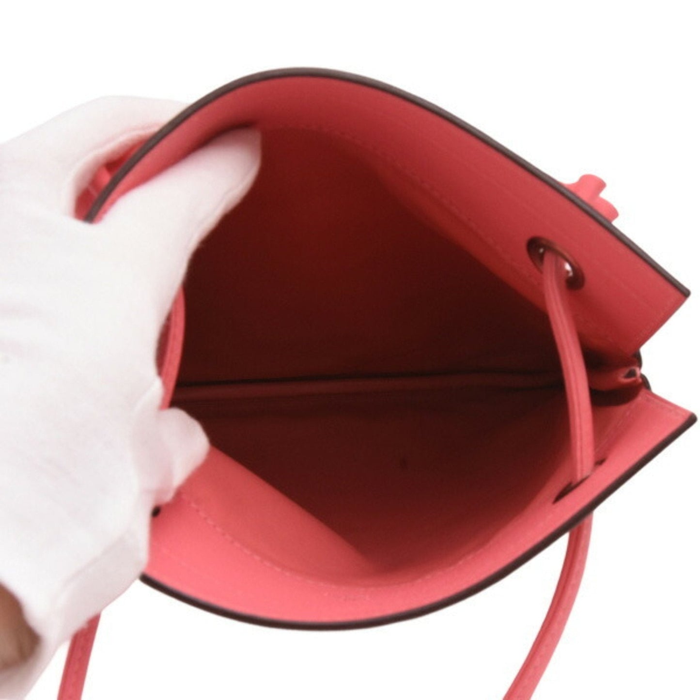 Hermes Rose Azalee Swift Leather Shoulder Bag ( )