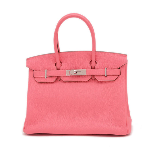Hermes Rose Azalee Togo Leather Handbag ( )