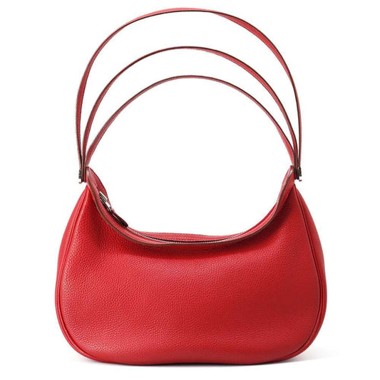 Hermes Rouge Casaque Togo Leather Handbag Shoulder Bag ( )