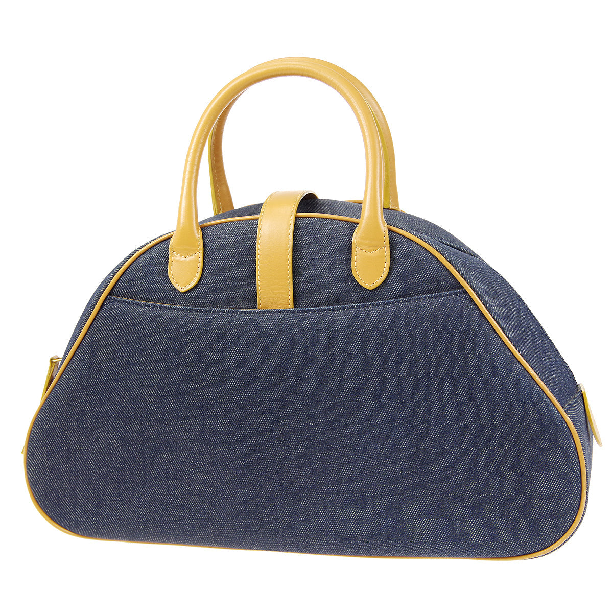 Christian Dior 2001 Double Saddle Handbag Denim 66413