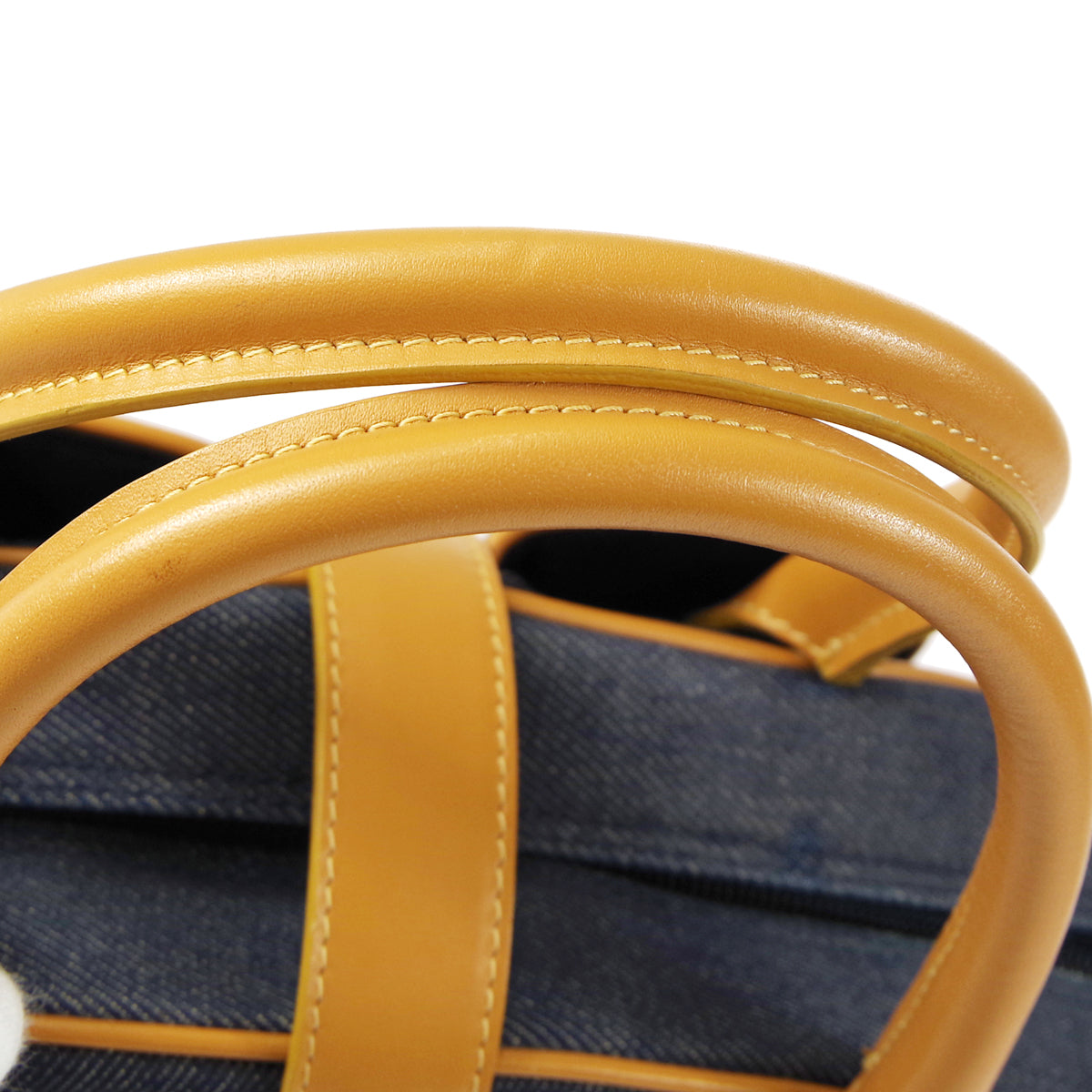 Christian Dior 2001 Double Saddle Handbag Denim 66413