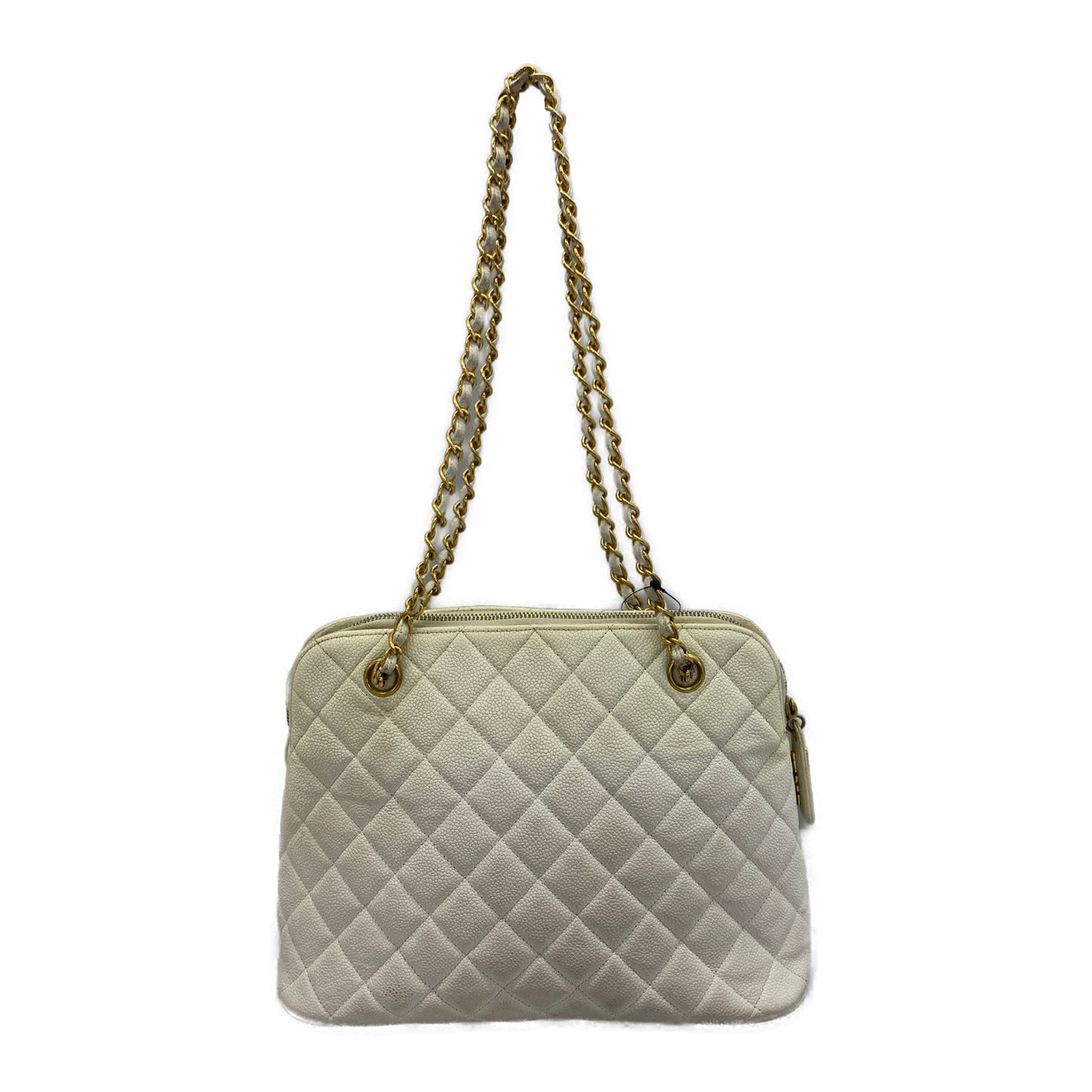 #CHANEL/Cross Body Bag/WHT/Leather