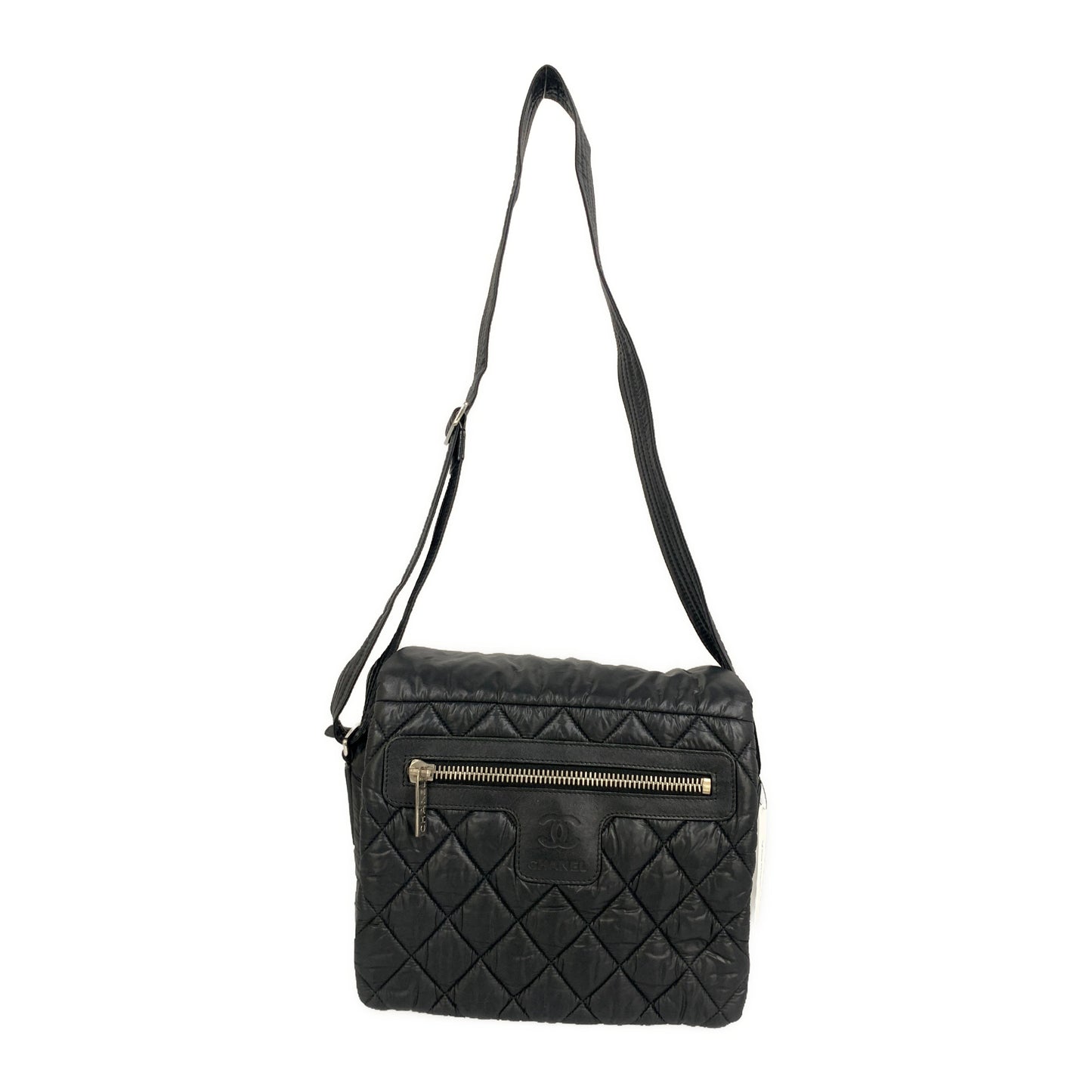 #CHANEL/COCO COCOON„ɪCross Body Bag/BLK/Nylon/A48616
