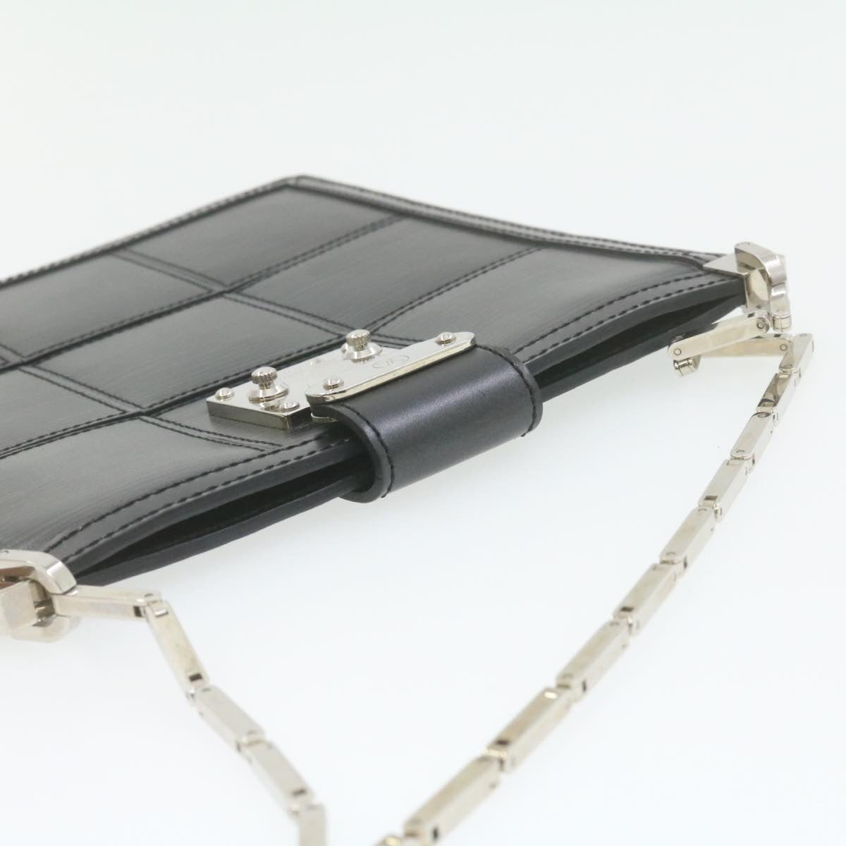 LOUIS VUITTON Epi Stretch Mojito Shoulder Bag Pouch Black M54612 LV Auth 21016