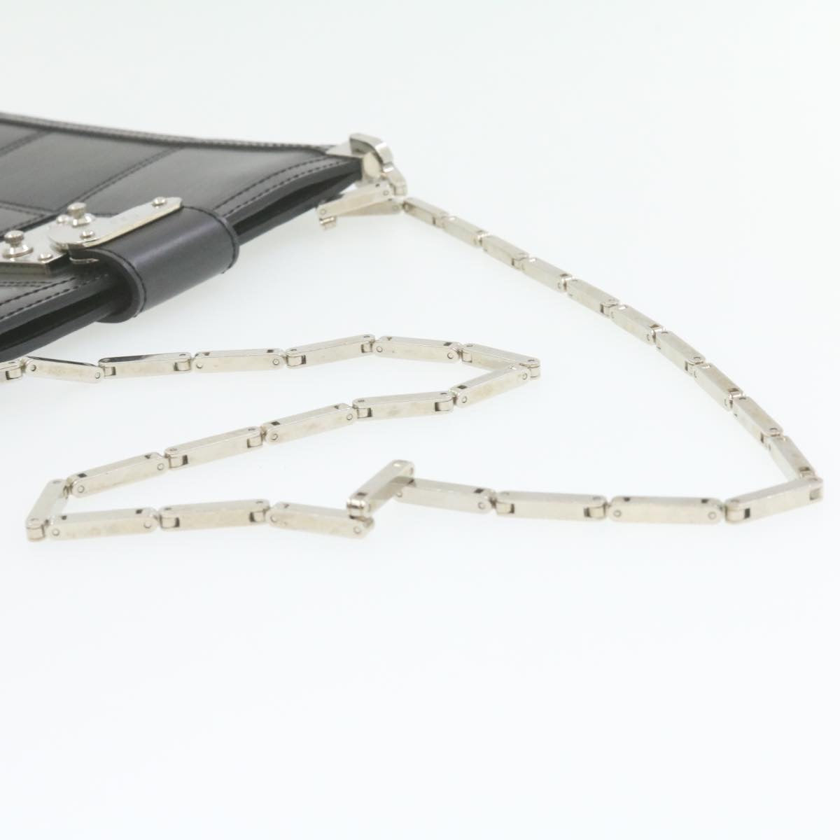 LOUIS VUITTON Epi Stretch Mojito Shoulder Bag Pouch Black M54612 LV Auth 21016