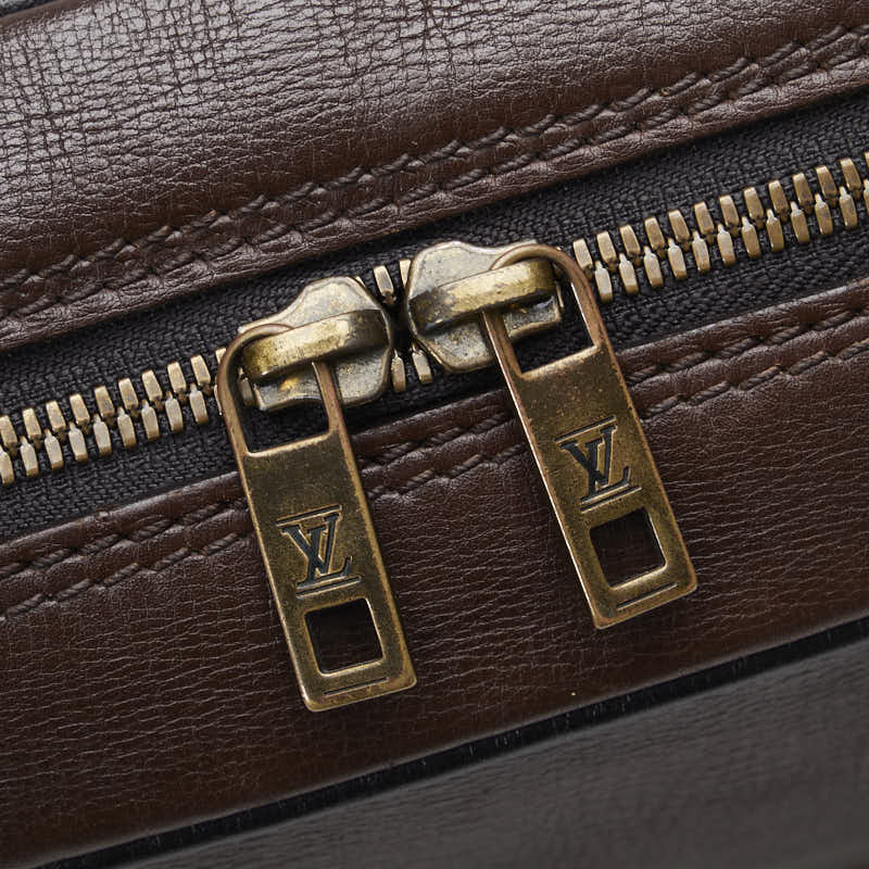 Louis Vuitton Business Bag M92532 Cafe Brown Leather Men's