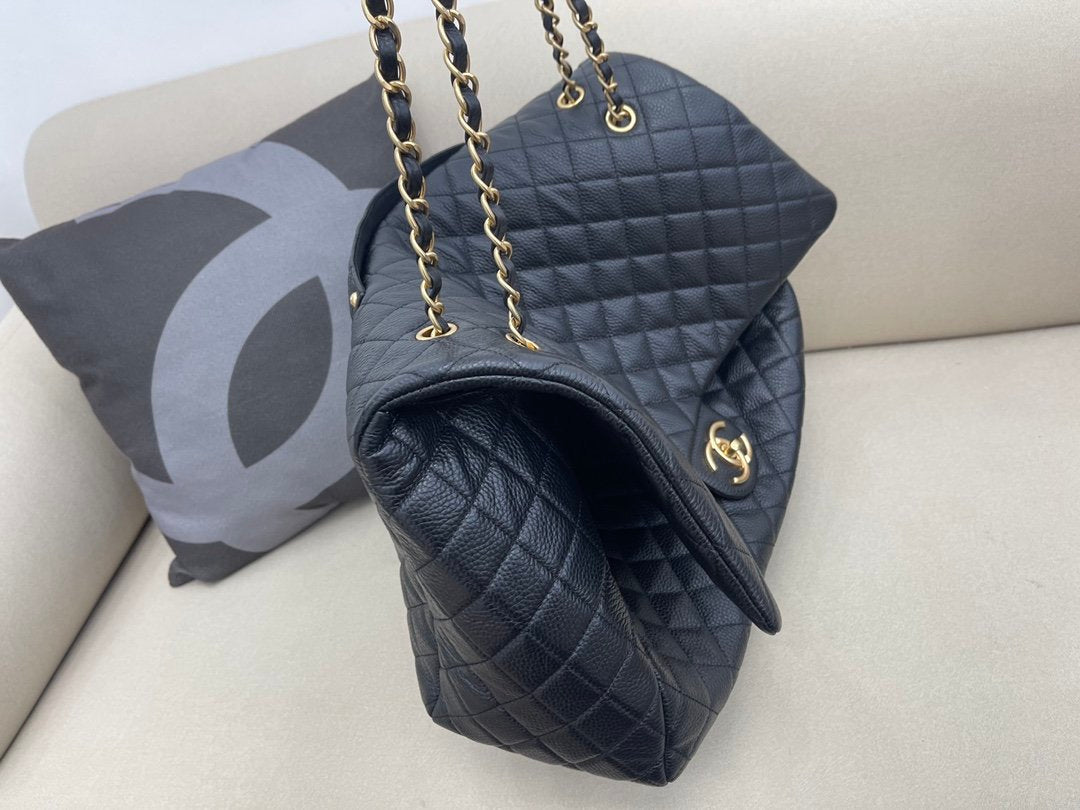 CHL CoCo LuGucciage Gold Toned Hardware 46cm Black For Women