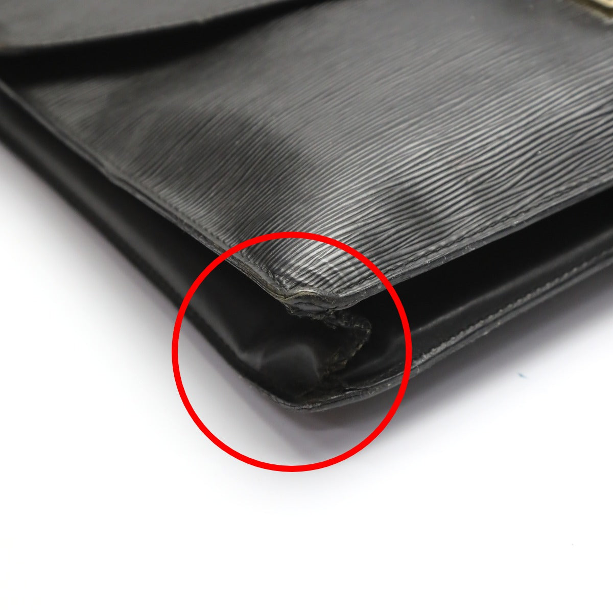 LOUIS VUITTON Business bag M54462 Epi Leather Noir Business bag Epi Porto de cuman bandouliere mens  d