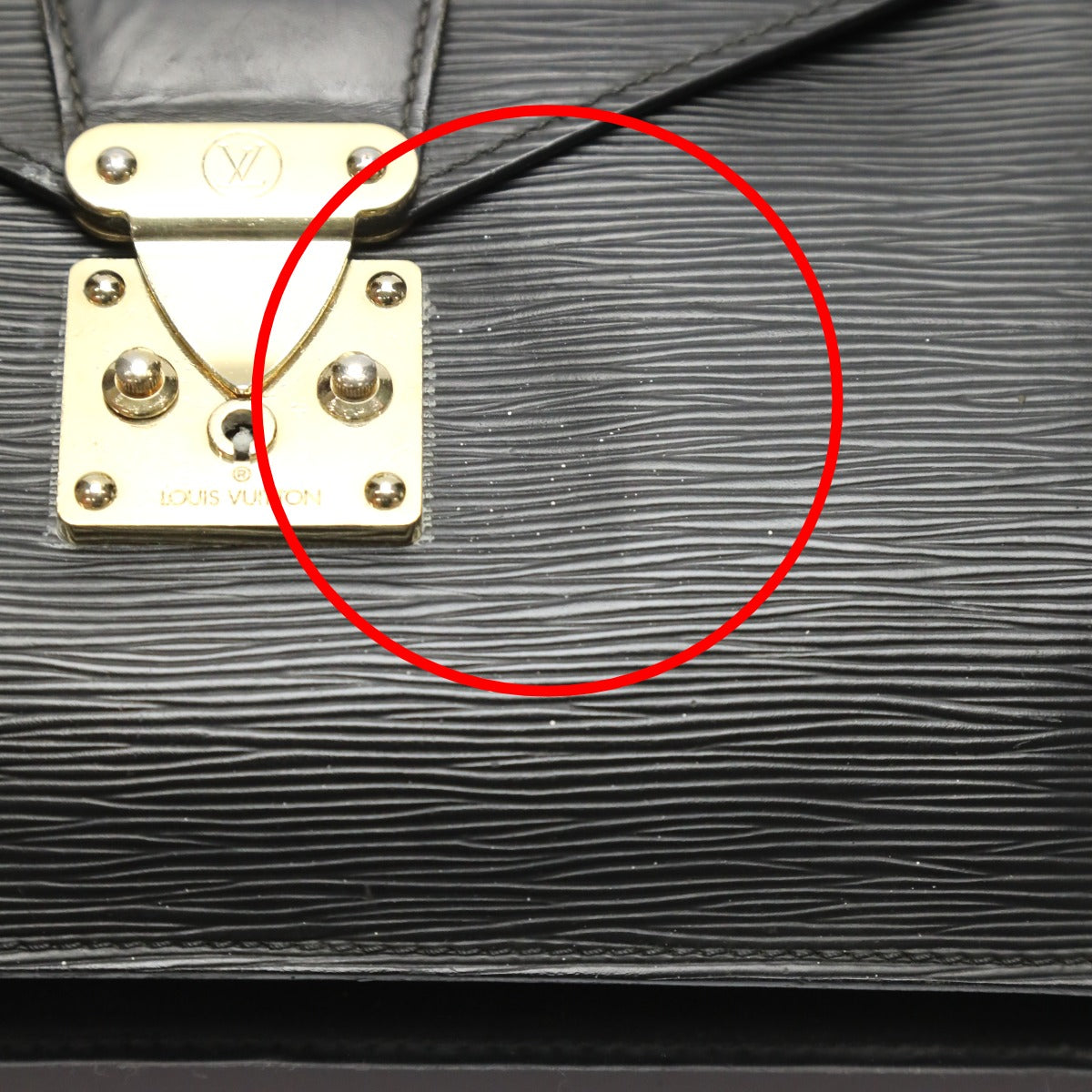 LOUIS VUITTON Business bag M54462 Epi Leather Noir Business bag Epi Porto de cuman bandouliere mens  d