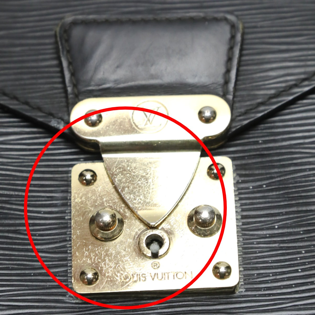 LOUIS VUITTON Business bag M54462 Epi Leather Noir Business bag Epi Porto de cuman bandouliere mens  d