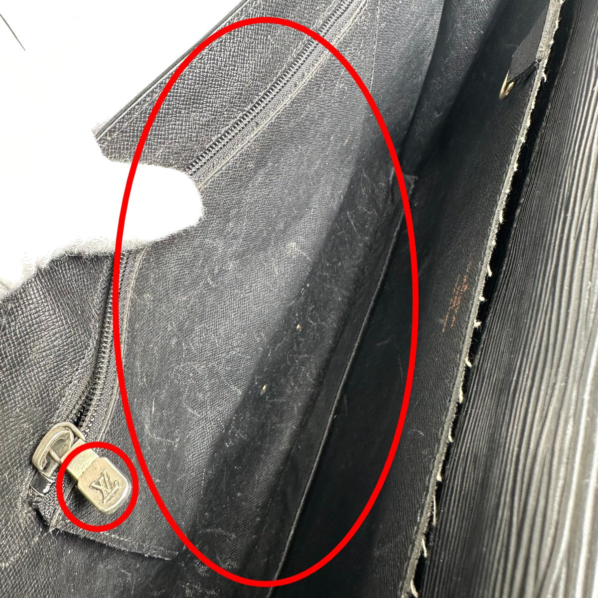 LOUIS VUITTON Business bag M54462 Epi Leather Noir Business bag Epi Porto de cuman bandouliere mens  d