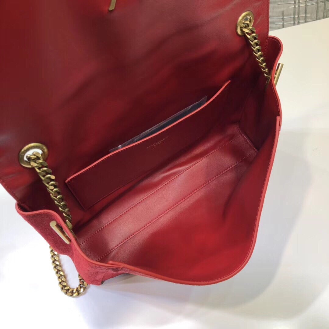 Top Quality Kate MeTop Qualityum Reversible Chain Bag Red For Women 28.5in/11.2cm YSL 