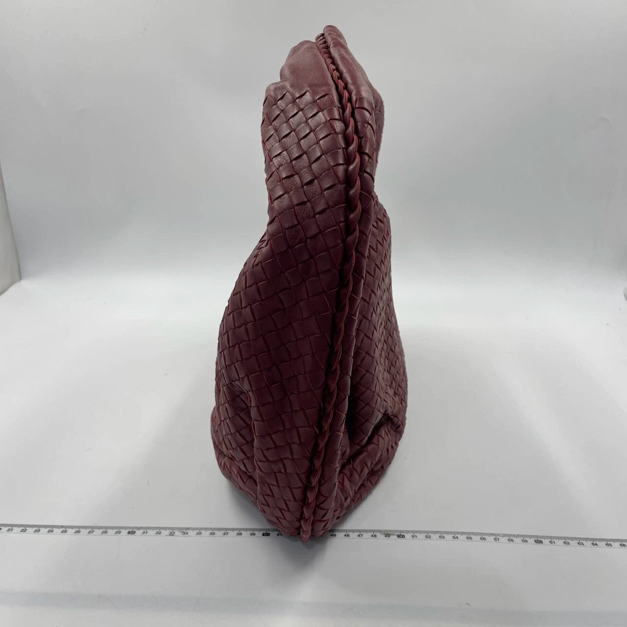 Bottega Veneta Belly Hobo Intrecciato Burgundy Large 50cm
