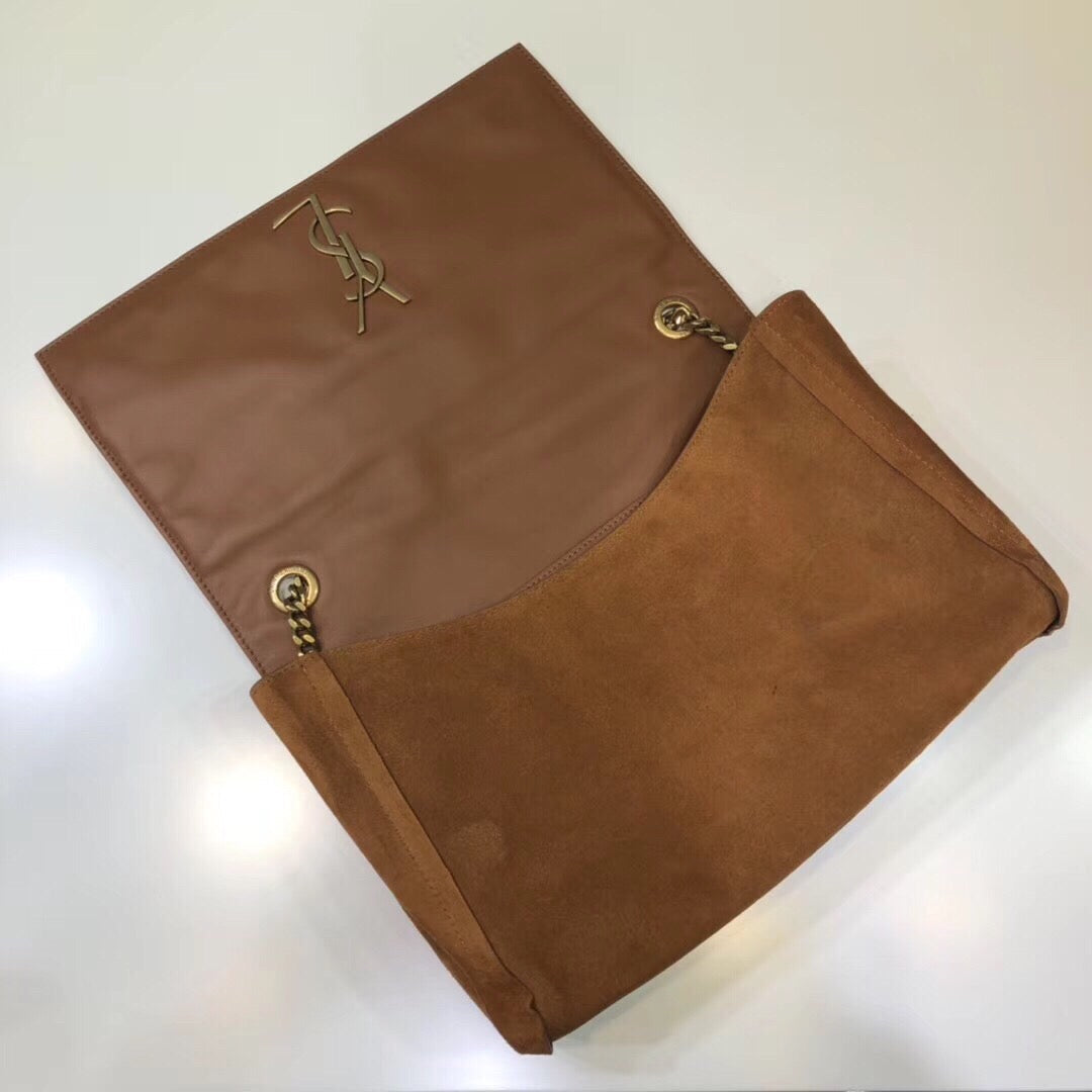 Top Quality Kate MeTop Qualityum Reversible Chain Bag Brown For Women 28.5in/11.2cm YSL 5538041S78W7761