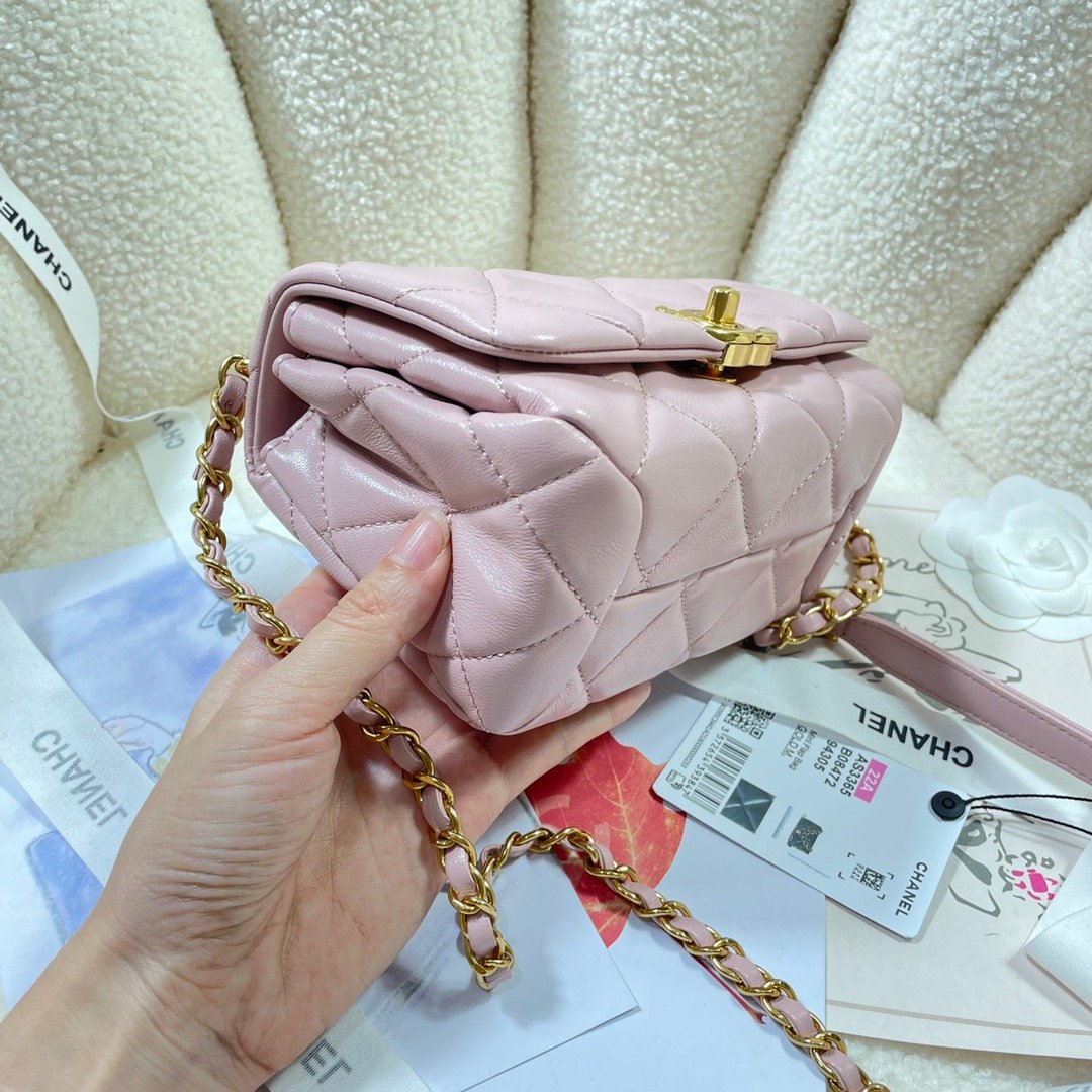 CHLMini Top Qualityap Bag Gold Hardware PiNike For Women Handbags, Shoulder Bags 6.7in/17cm AS3365