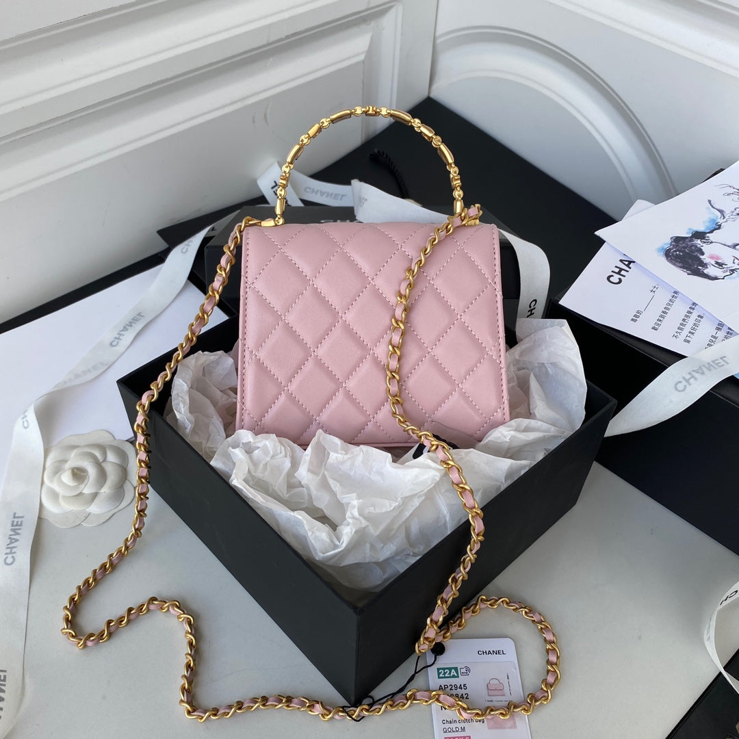 CHL Clutch With Chain Gold Hardware PiNike For Women Handbags, Shoulder Bags 5.7in/14.5cm