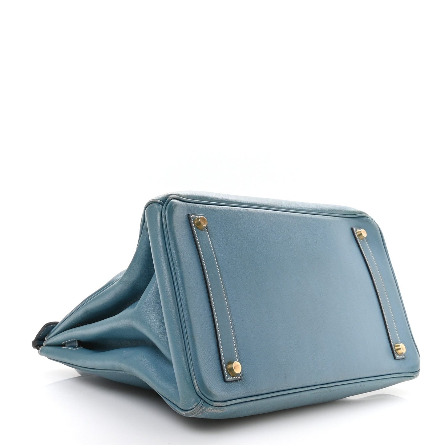 Hermes Gulliver Birkin 35 Blue Jean