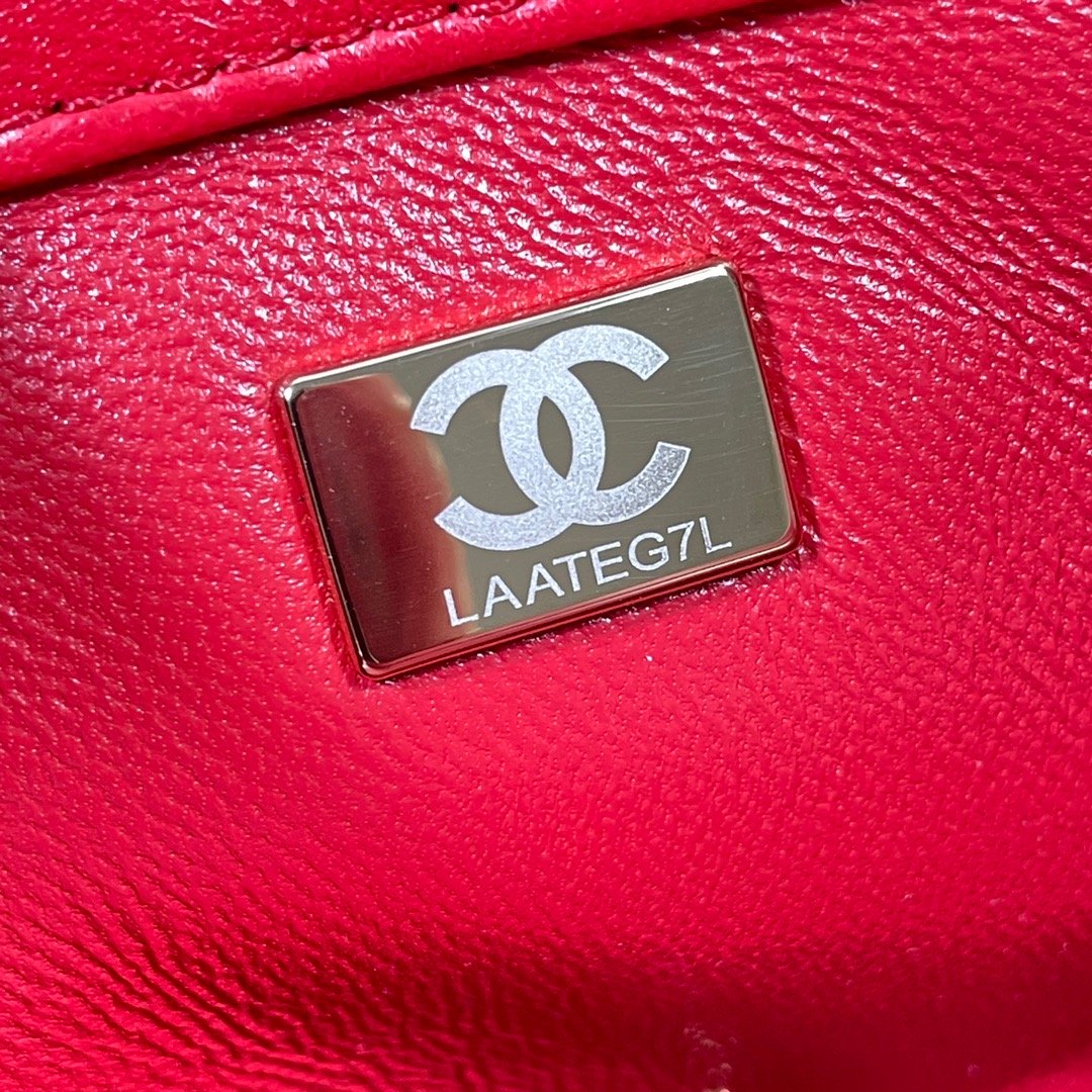 CHLLarge Top Qualityap Bag Gold Hardware Red For Women Handbags, Shoulder Bags 9.1in/23cm AS3367