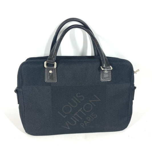 LOUIS VUITTON Business bag M93082 Damier Jean Canvas black Damier Jean Yak